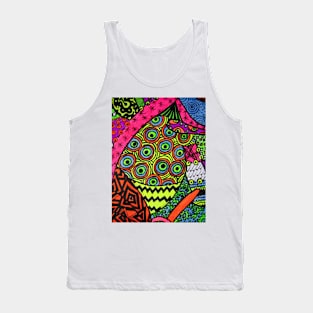 Abstract Fluoro 2 portrait View Tank Top